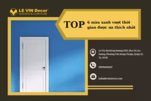 Top 6 màu xanh vượt thời gian được ưa thích nhất