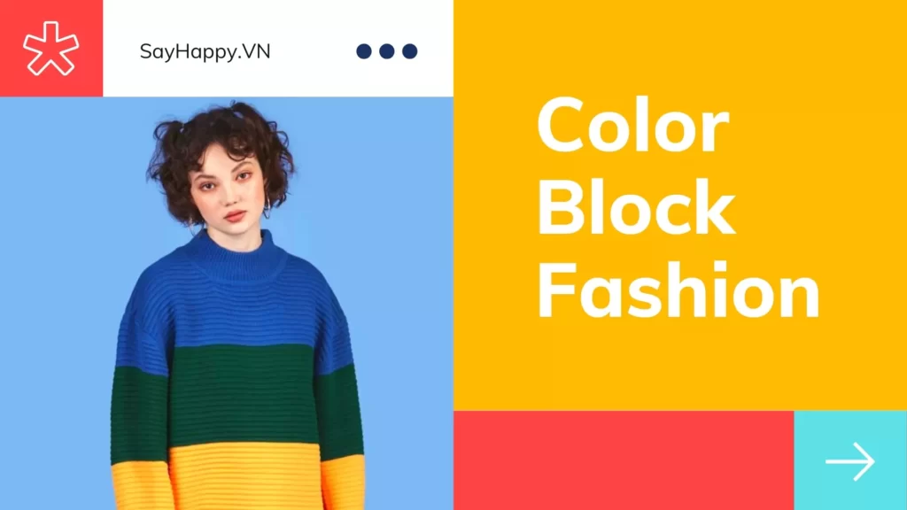 thời trang phong cách color block