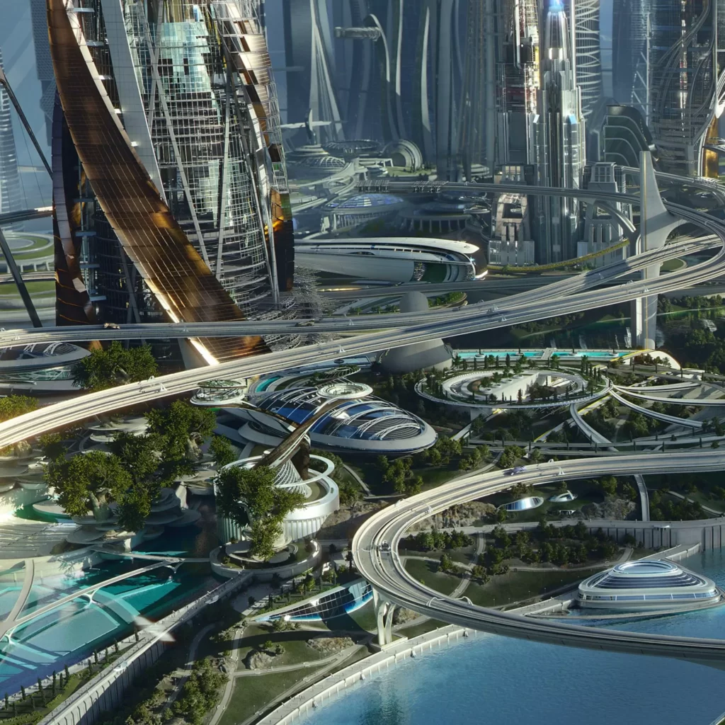 Phong cách futuristic hướng đến văn minh đô thị