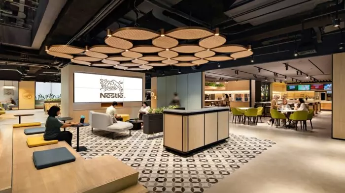 văn phòng Nestlé tại Jakarta được thiết kế theo phong cách hiện đại