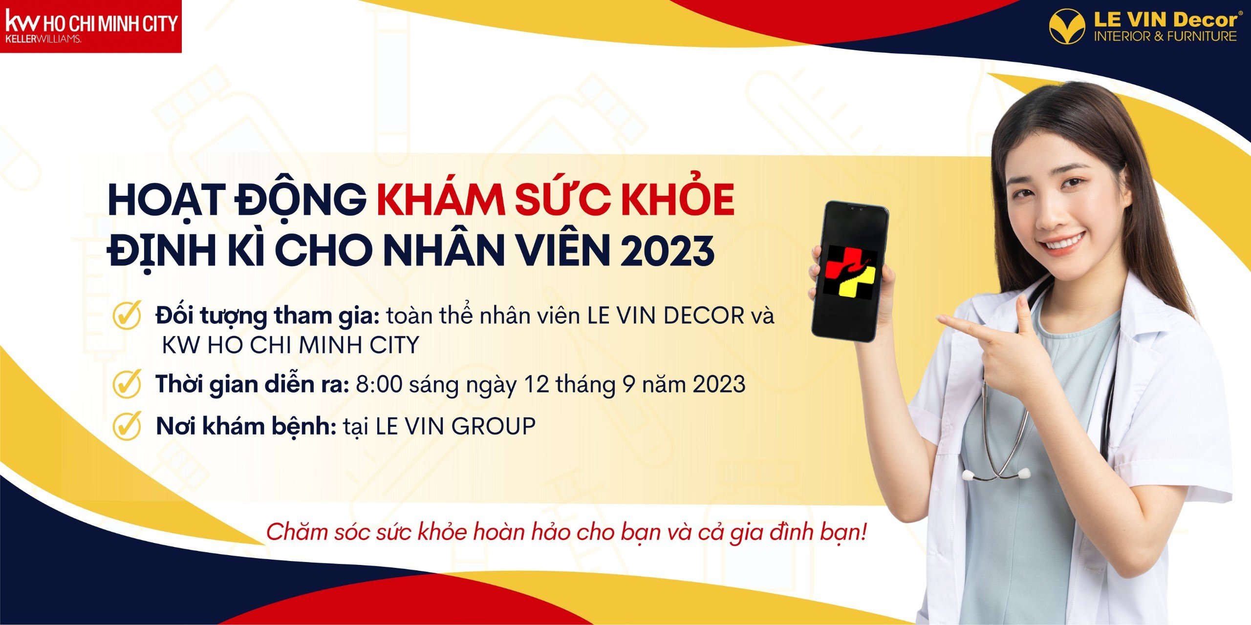 <strong>Khám Sức Khỏe Định Kỳ Cho Nhân Viên Le Vin Decor và Kw Ho Chi Minh City</strong>
