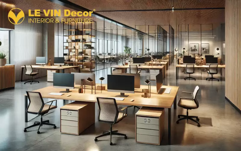Văn phòng phong cách tối giản hiện đại
