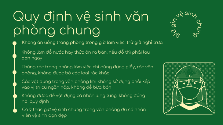 Duy trì thói quen vệ sinh văn phòng thường xuyên