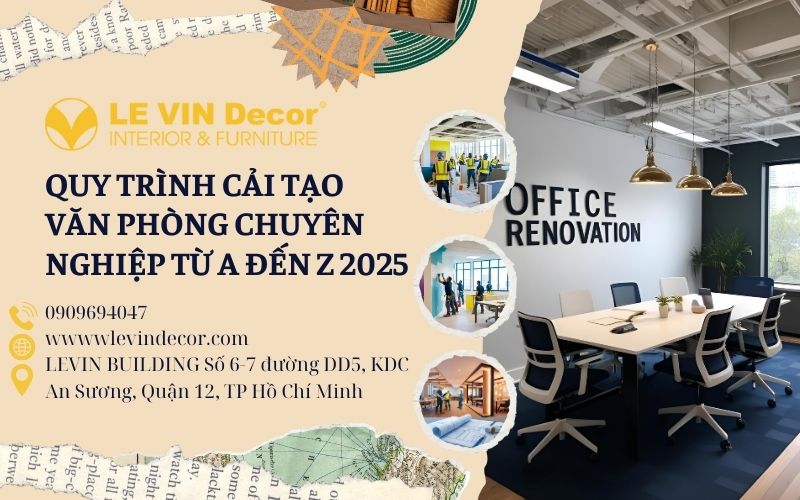 quy trình cải tạo văn phòng