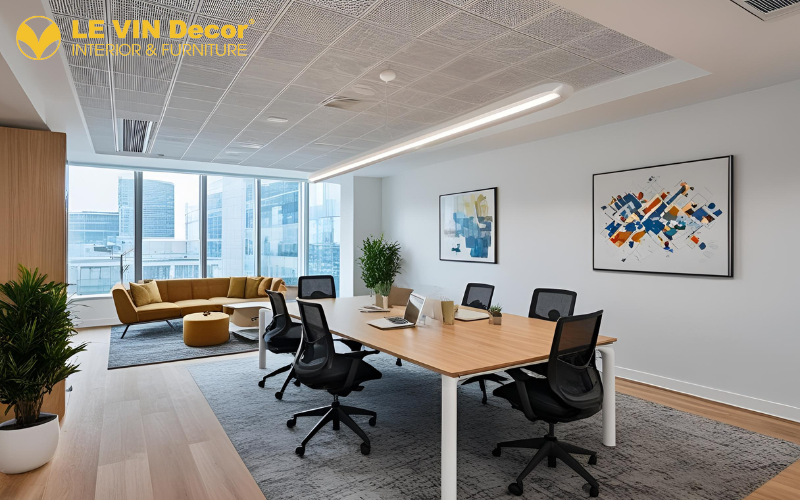 Các yếu tố quan trọng trong thiết kế nội thất văn phòng 800m2