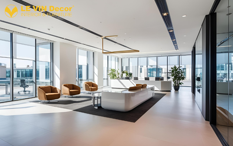 Các xu hướng thiết kế nội thất văn phòng 800m2 năm 2025