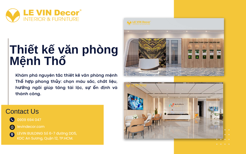 thiết kế văn phòng mệnh thổ