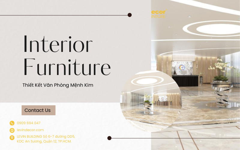 thiết kế văn phòng mệnh kim