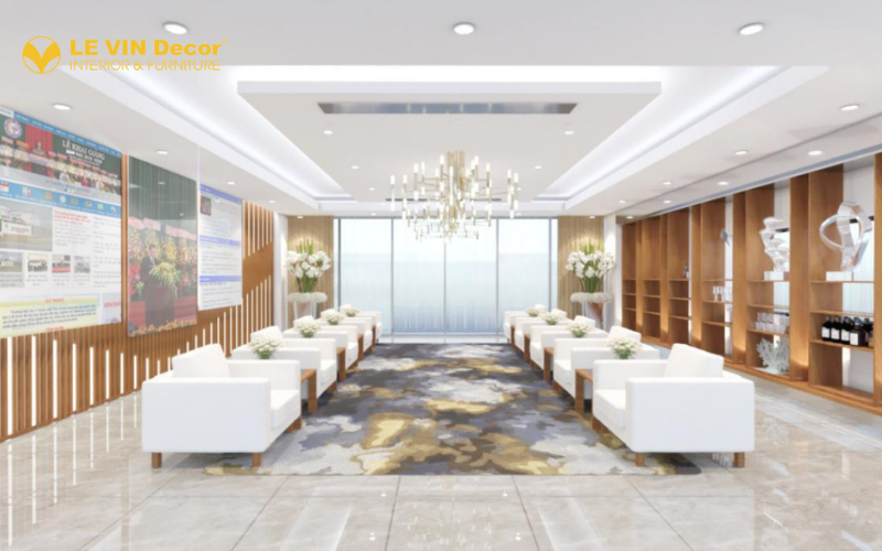 thiết kế văn phòng mệnh kim