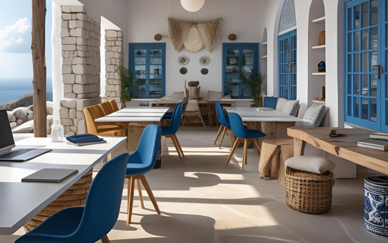 phong cách santorini