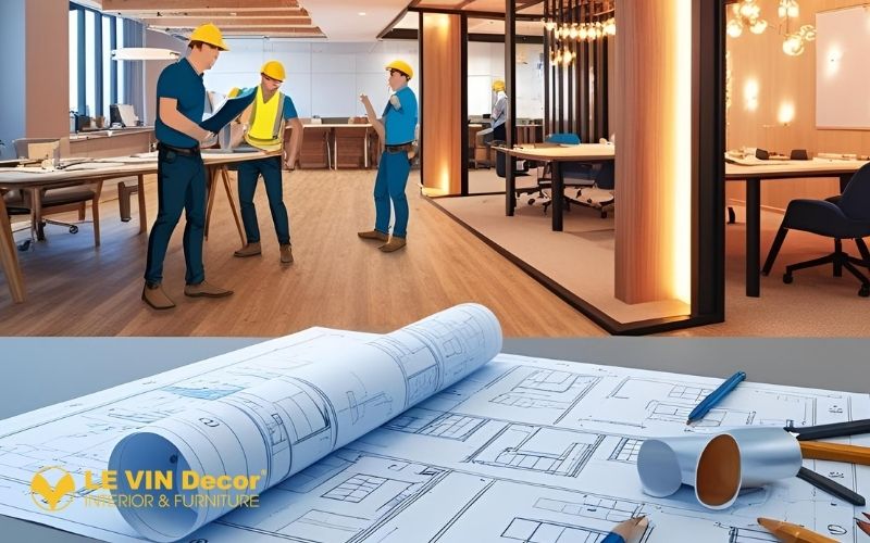 quy trình cải tạo văn phòng