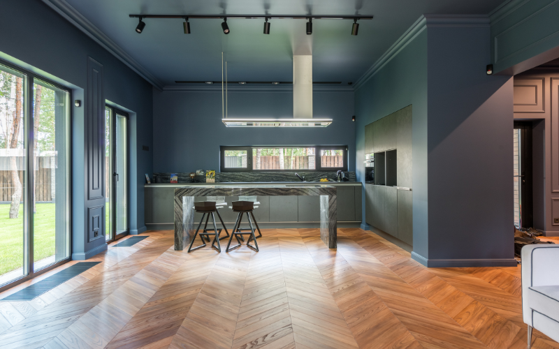 Sàn văn phòng bằng gỗ Parquet