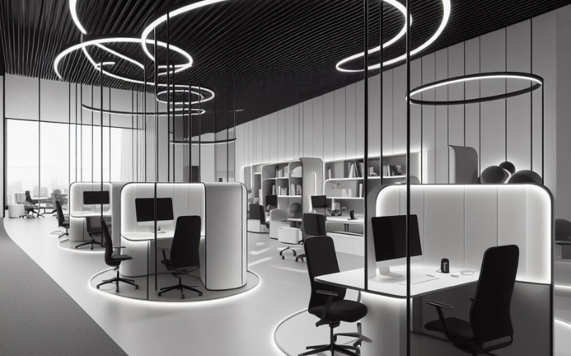 nguyên tắc phối màu trong thiết kế văn phòng