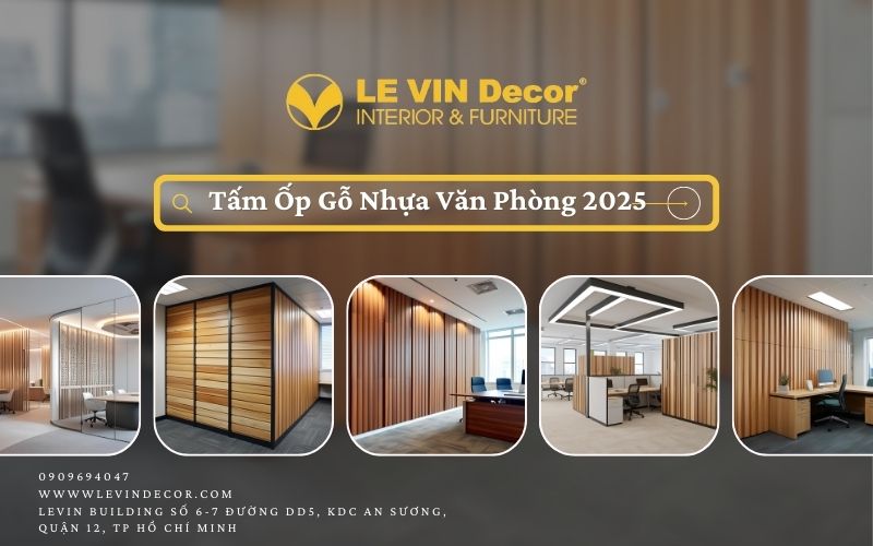 tấm ốp gỗ nhựa văn phòng