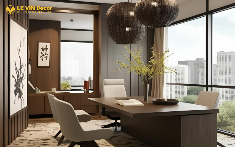 Ứng Dụng Phong Cách Wabi Sabi Trong Thiết Kế Nội Thất Văn Phòng Hiện Đại 2025
