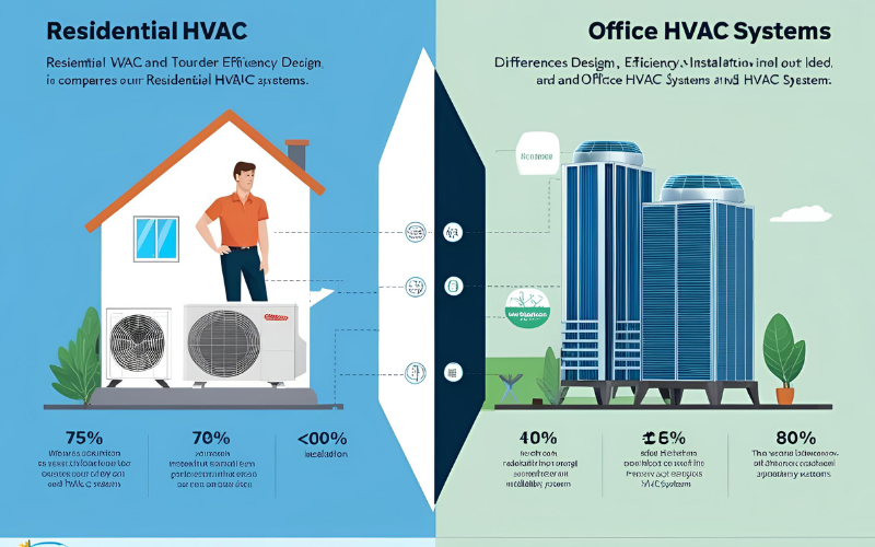 Khác biệt giữa HVAC dân dụng và HVAC văn phòng