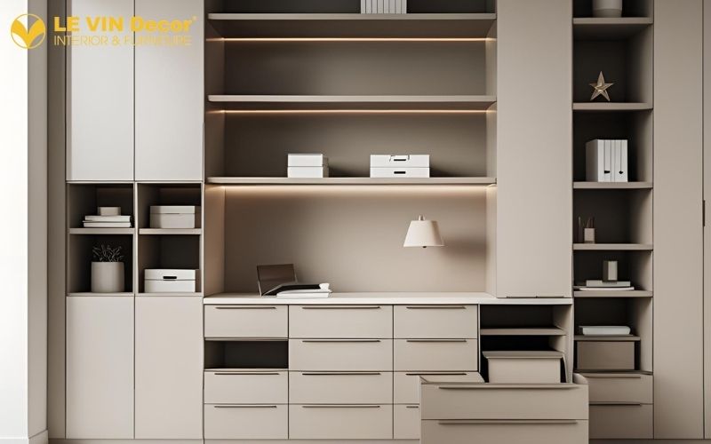 Lưu trữ thông minh trong thiết kế văn phòng