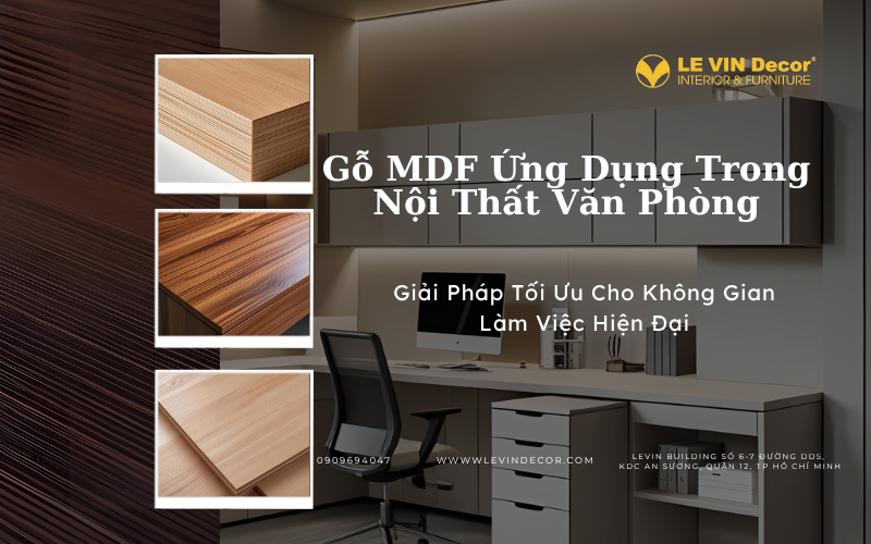 Gỗ MDF ứng dụng cho nội thất văn phòng