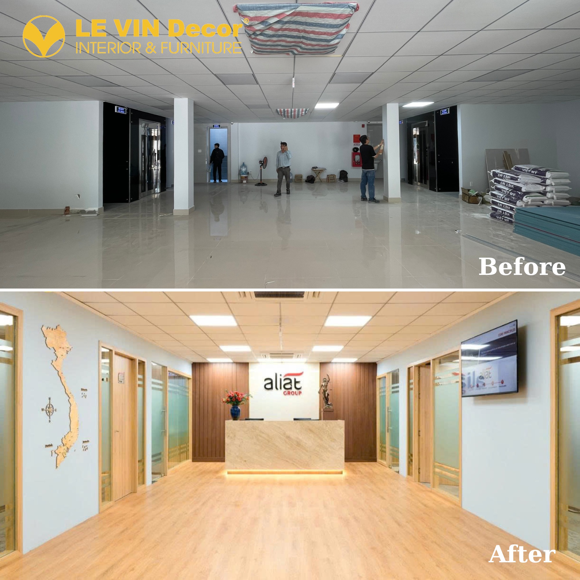 [Case study] Tổng hợp các công trình thiết kế thi công nội thất văn phòng đã cải tạo thành công 2025