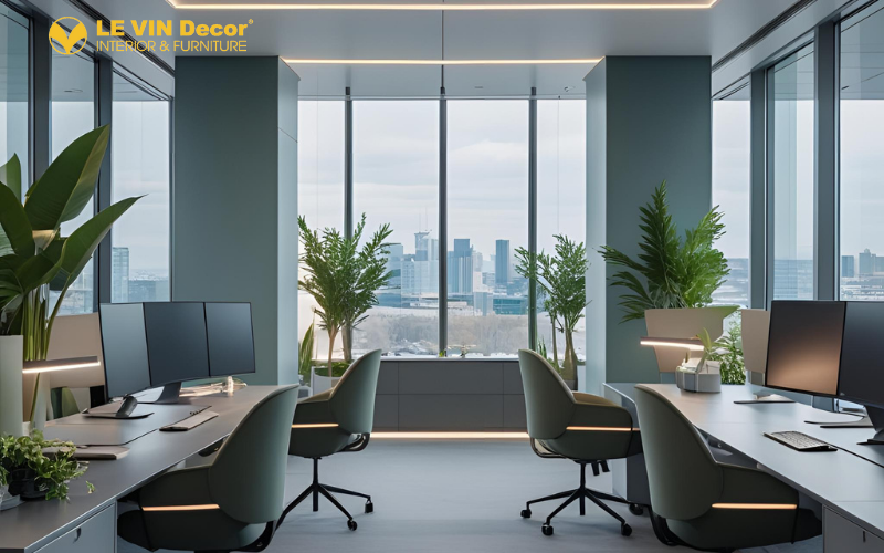 Thiết kế văn phòng công ty chứng khoán