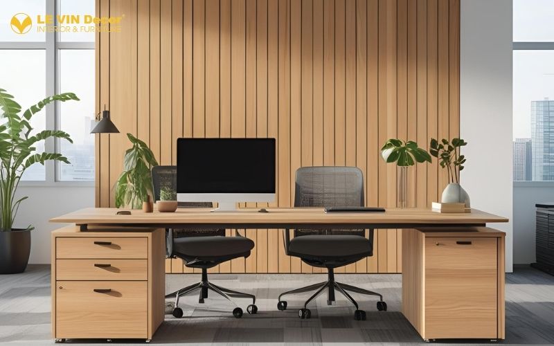 gỗ thiết kế văn phòng chủ tịch