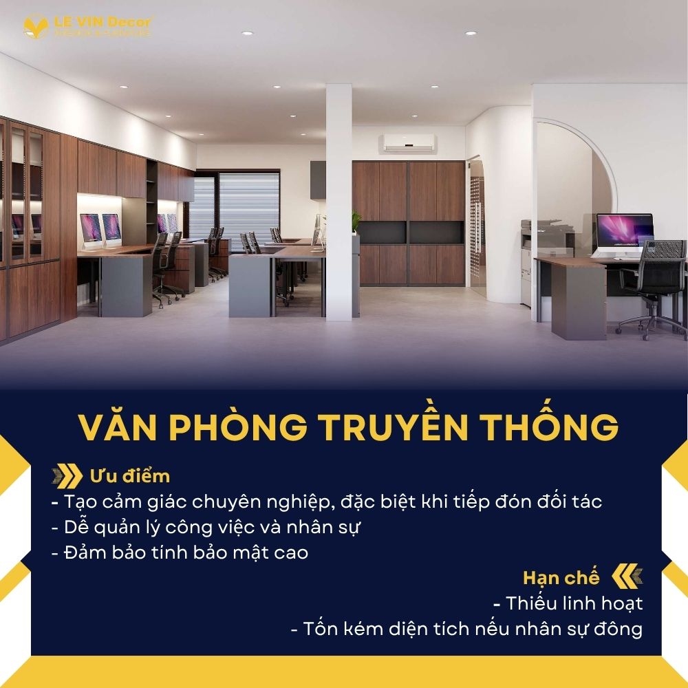 Văn phòng truyền thống – Mô hình quản lý khép kín