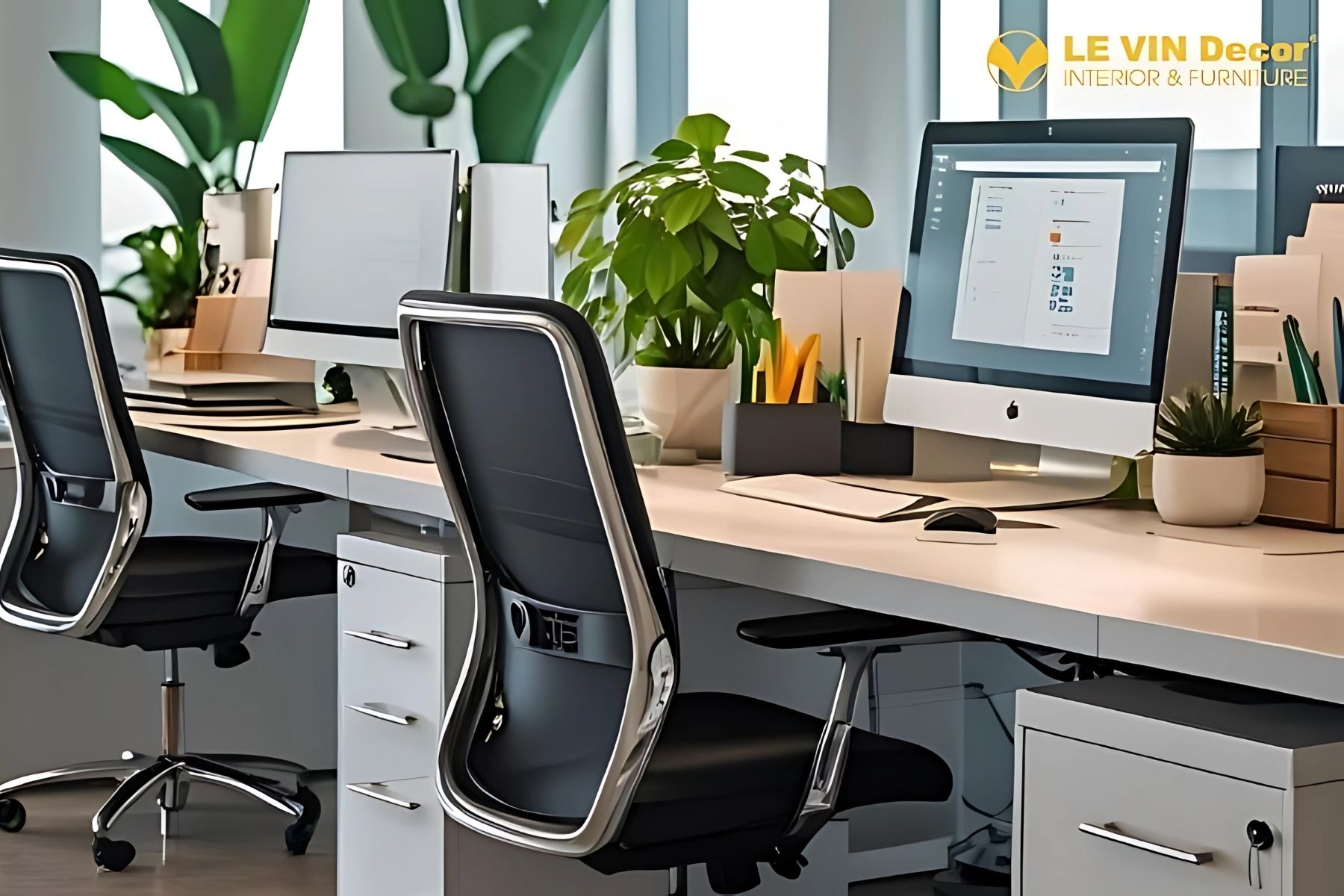 Bàn ghế làm việc thông minh cho văn phòng nhỏ