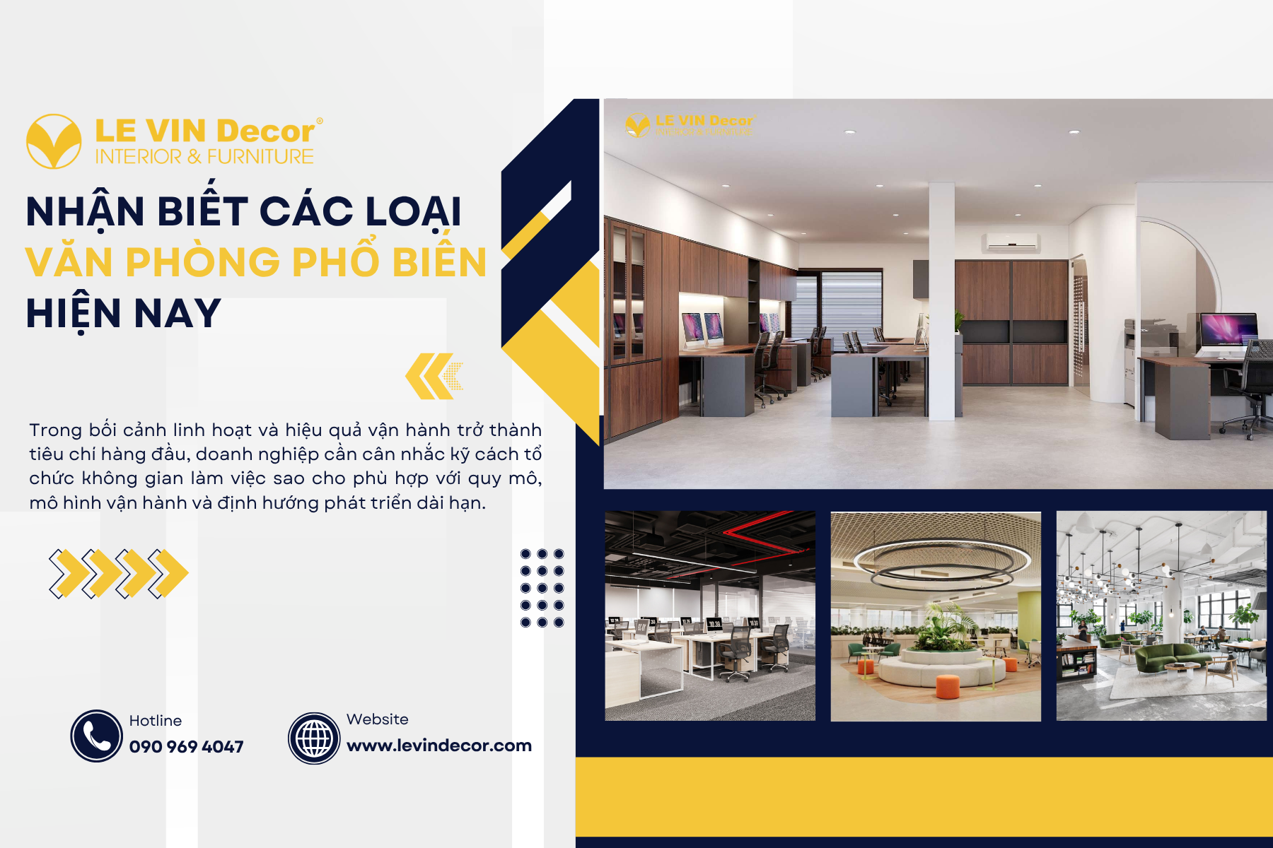 Phân biệt các loại mô hình văn phòng phổ biến hiện nay
