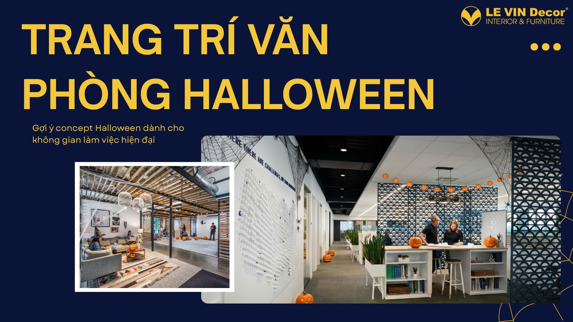 Trang trí văn phòng Halloween