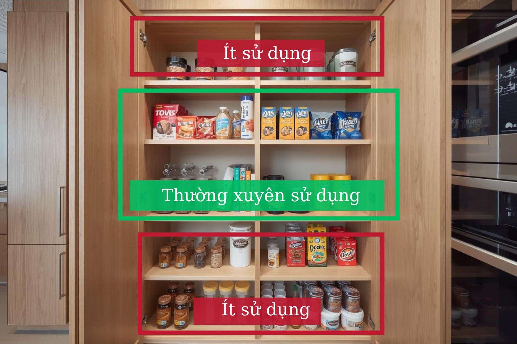 Sắp xếp khoa học để tiết kiệm diện tích