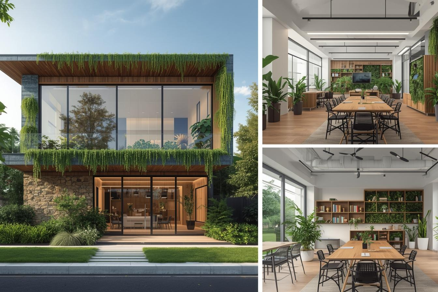 nhà văn phòng 2 tầng