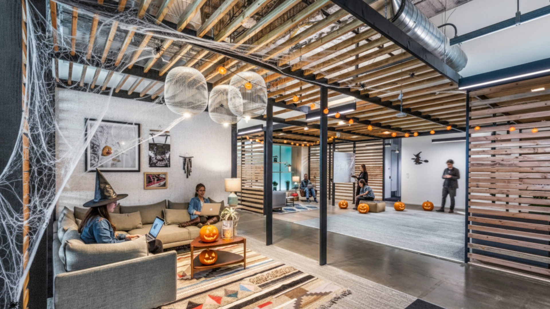 Trang trí văn phòng Halloween 2025