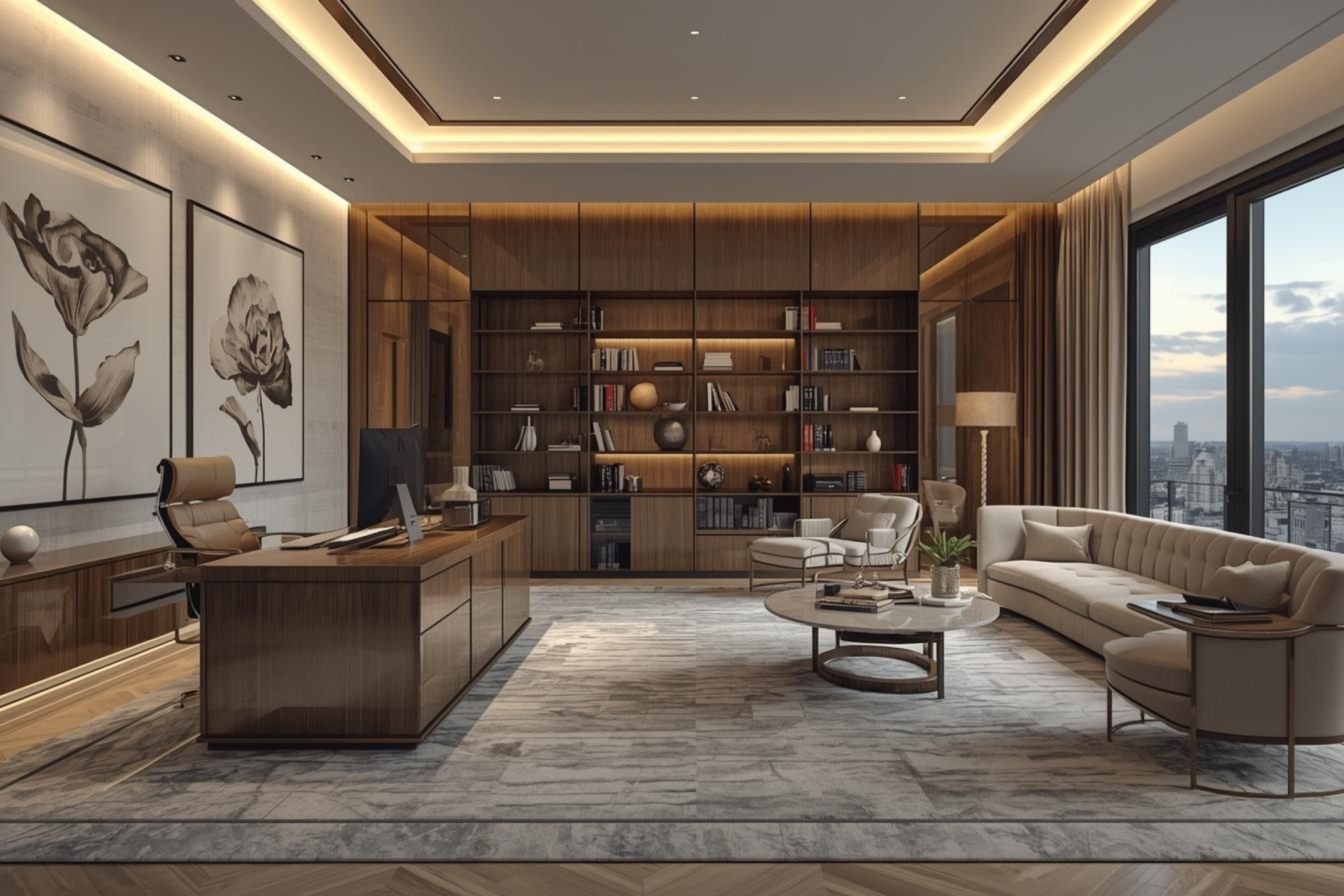 nội thất phòng lãnh đạo