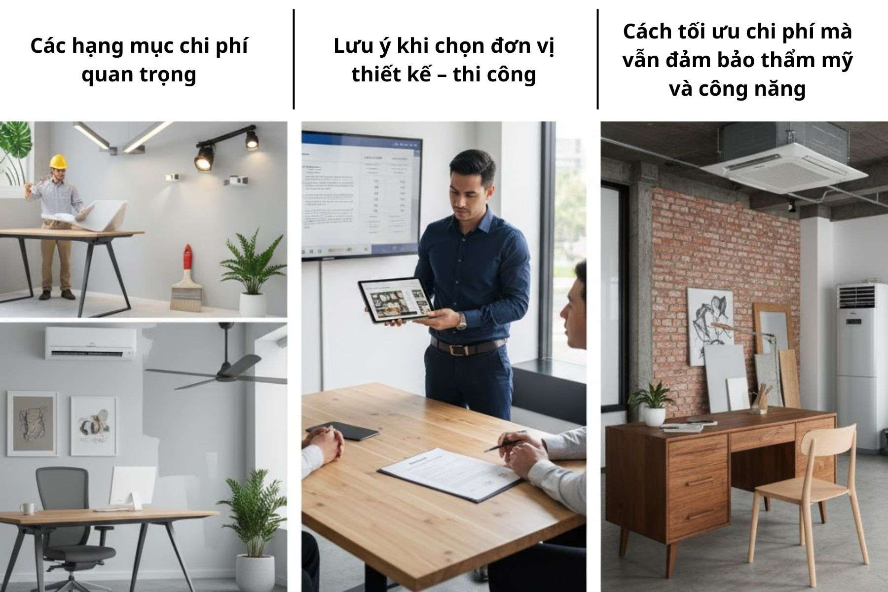 Dự toán chi phí khi thiết kế văn phòng nhà ống