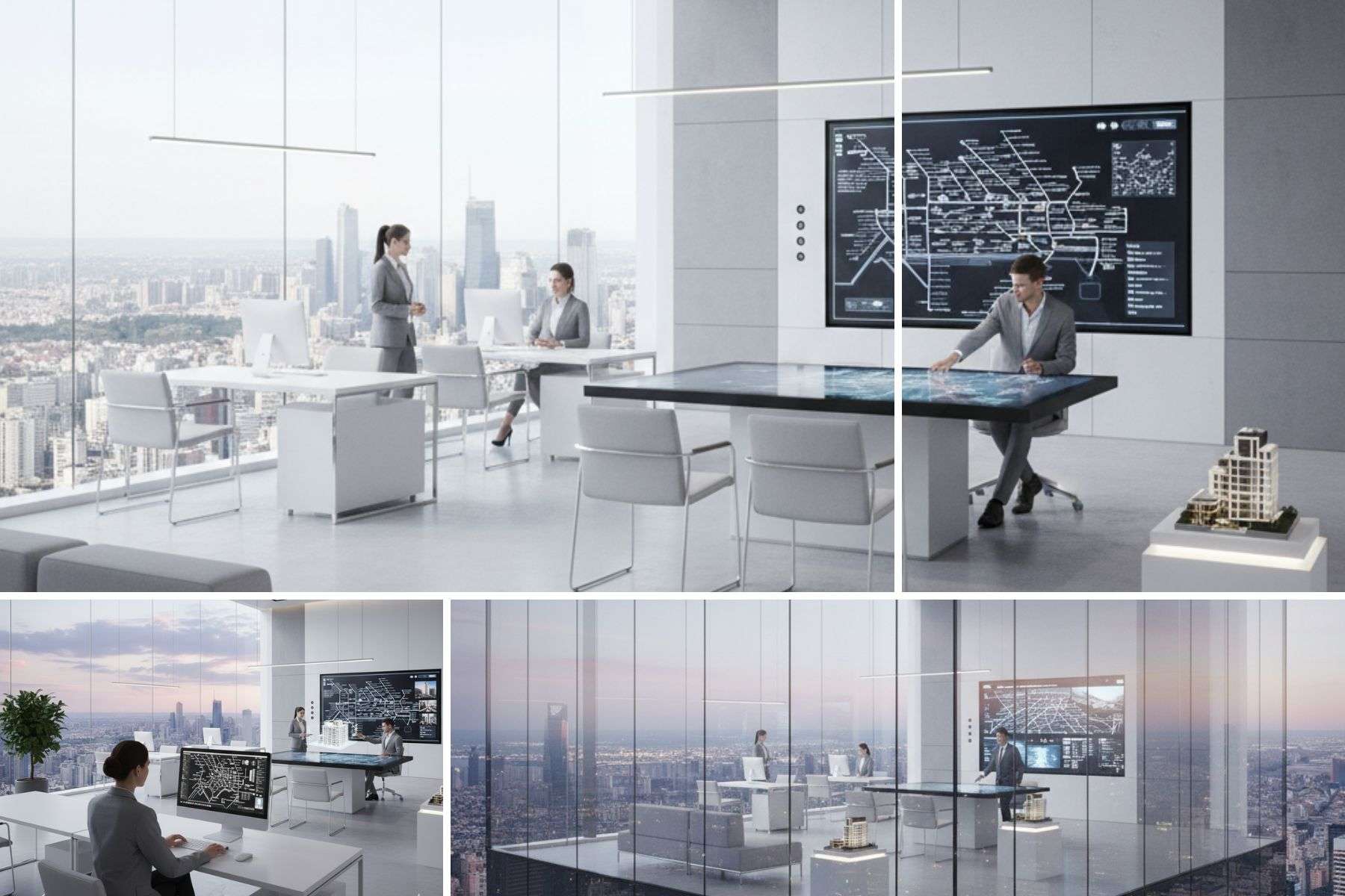 Mẫu Thiết Kế Văn Phòng Giao Dịch Phong Cách Hiện Đại