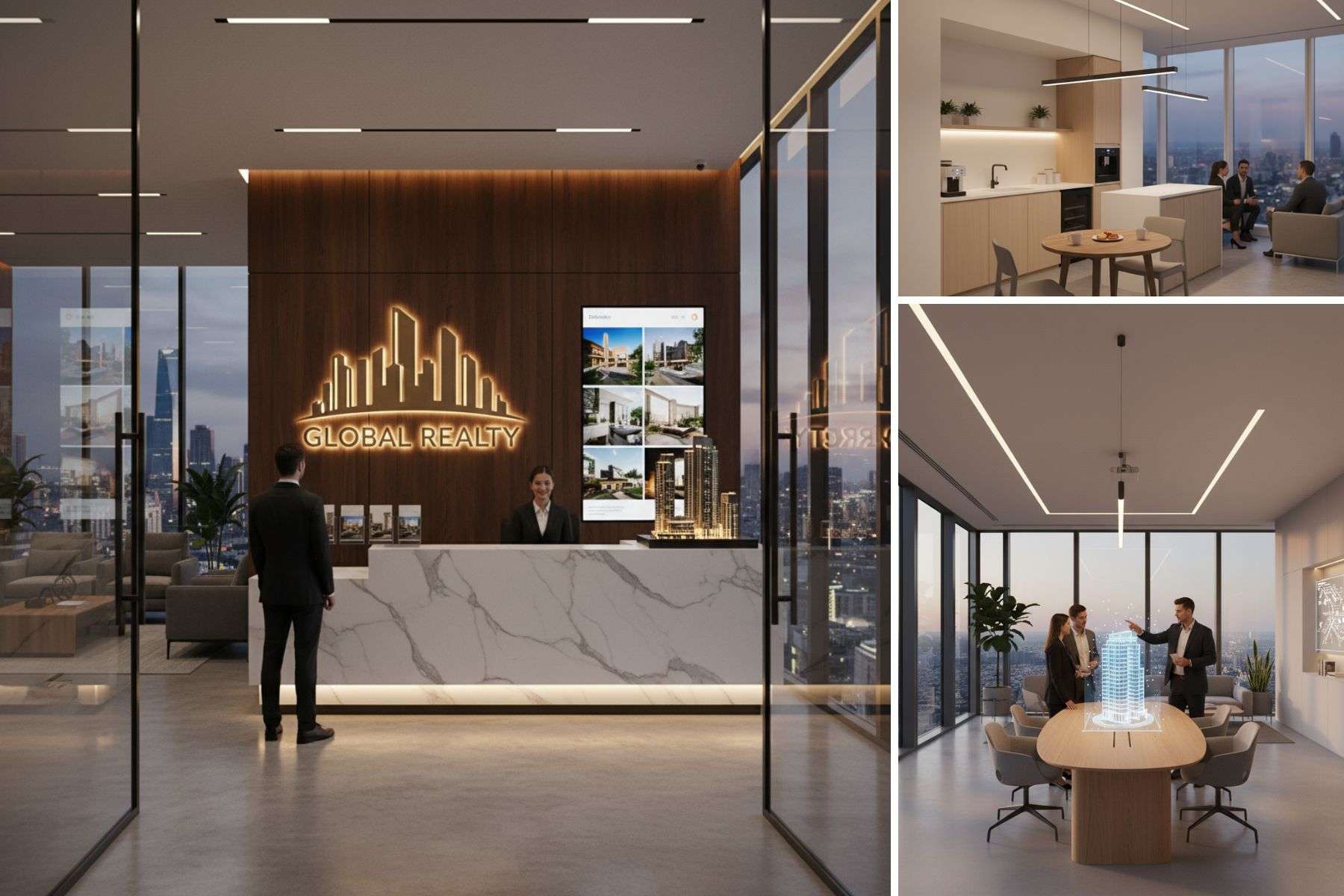 Mẫu Thiết Kế Văn Phòng Giao Dịch Phong Cách Tối Giản (Minimalist)