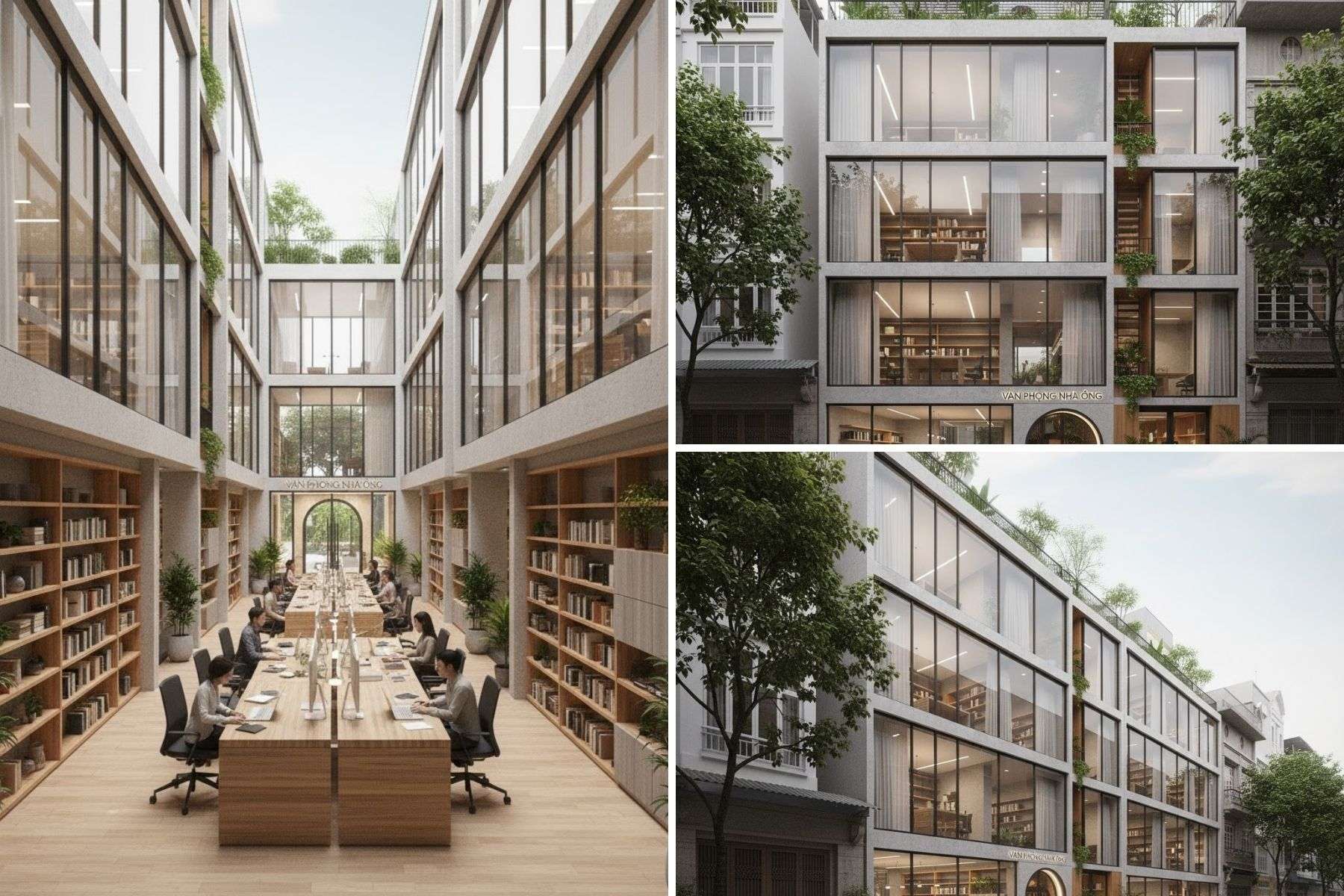  Đặc điểm cấu trúc của nhà ống ảnh hưởng đến việc bố trí văn phòng