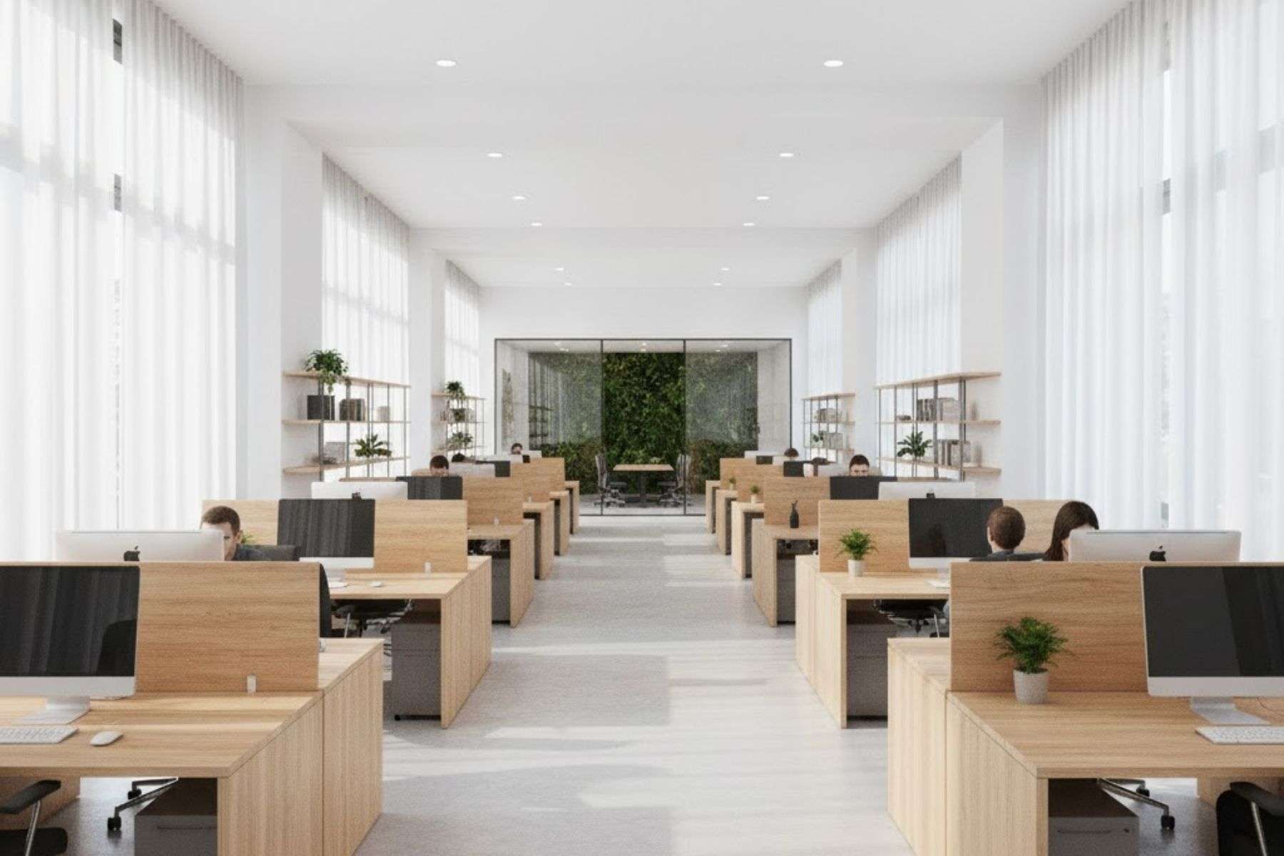 Cách phân chia khu vực chức năng hợp lý - Vị trí bàn làm việc