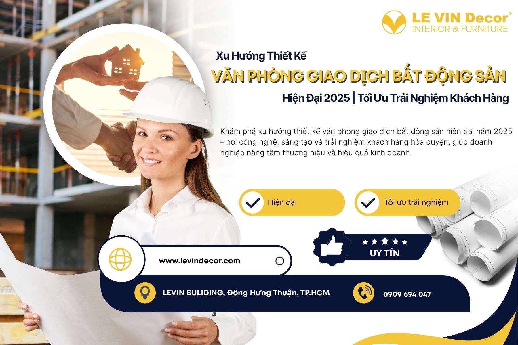 levin decor - Xu Hướng Thiết Kế Văn Phòng Giao Dịch Bất Động Sản Hiện Đại 2025 | Tối Ưu Trải Nghiệm Khách Hàng