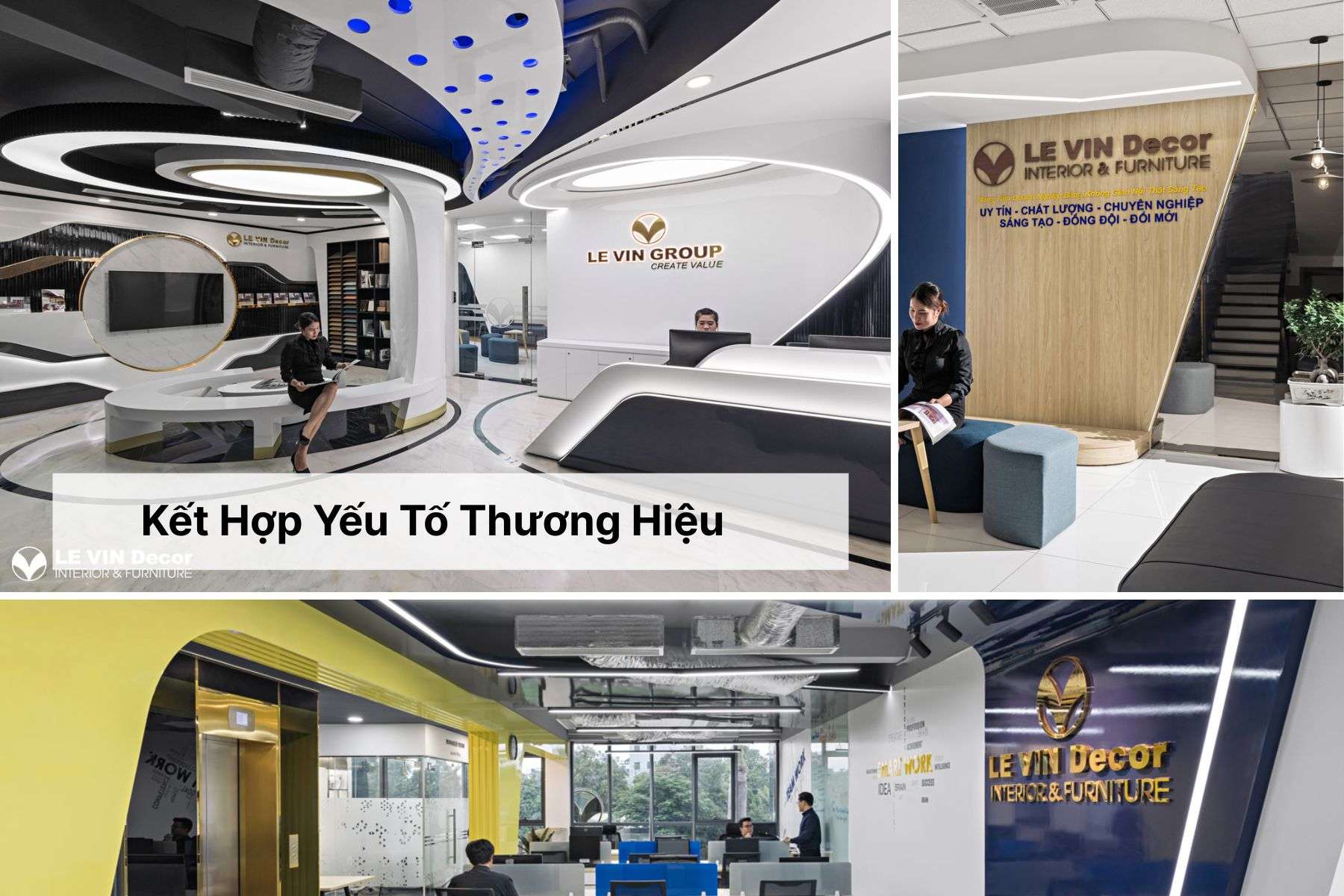 Kết Hợp Yếu Tố Thương Hiệu Trong Thiết Kế Nội Thất Văn Phòng